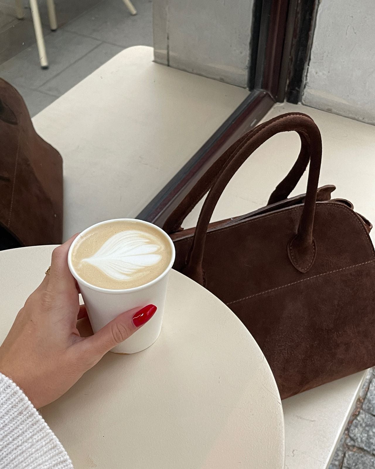 Matilda Suede Dark Chocolate bag