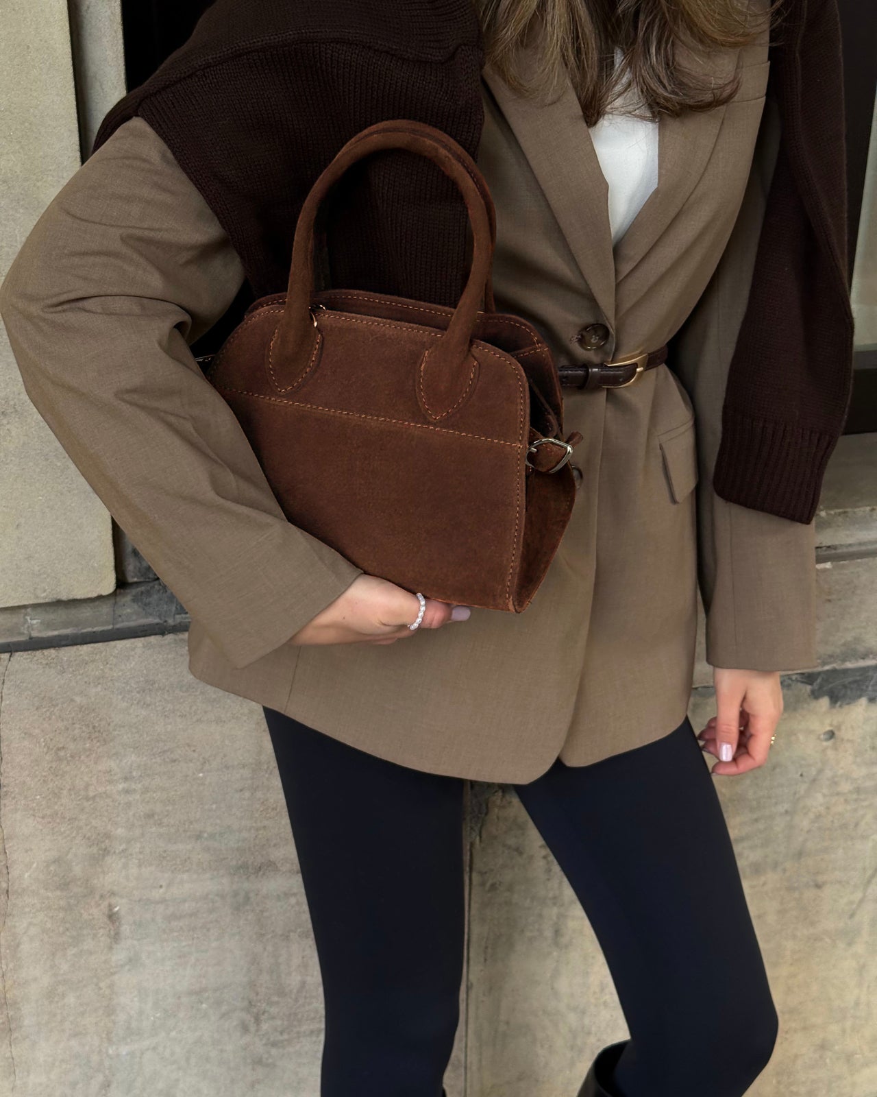 Matilda S Suede Dark Chocolate