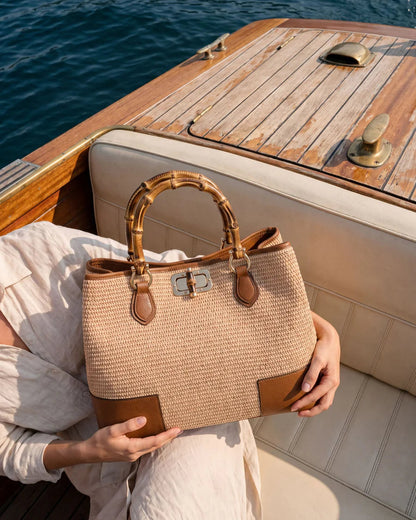 Bamboo Babe Cognac Rafia