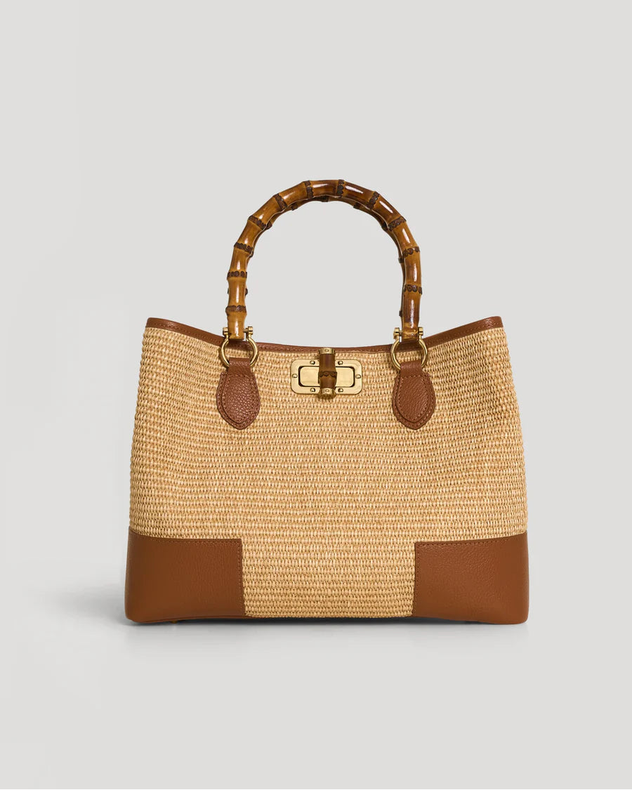 Bamboo Babe Cognac Rafia