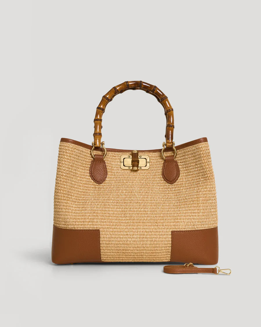 Bamboo Babe Cognac Rafia