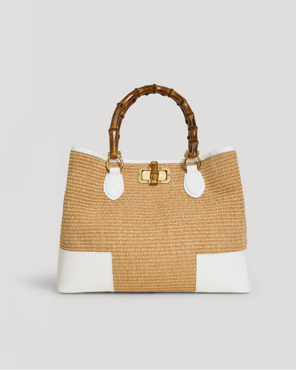 Bamboo Babe White Rafia