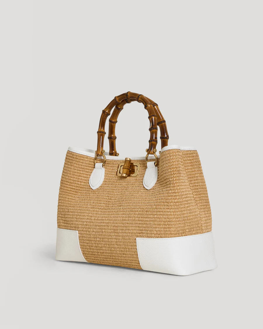 Bamboo Babe White Rafia