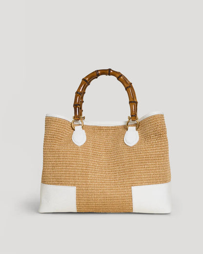 Bamboo Babe White Rafia