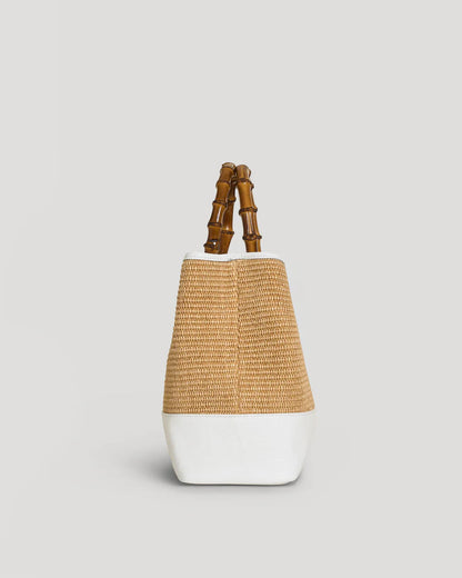 Bamboo Babe White Rafia