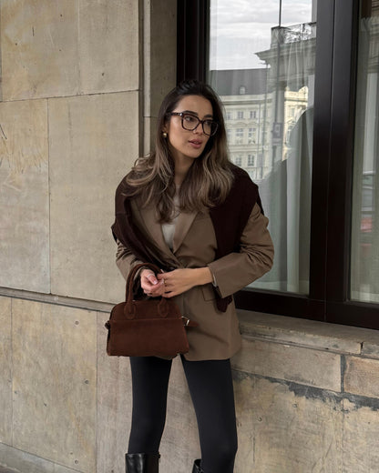 Matilda S Suede Dark Chocolate