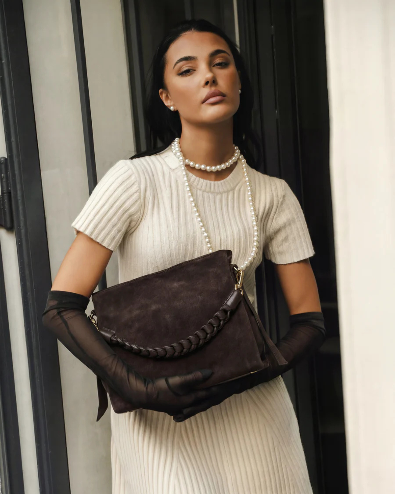 I Sensi di Amalfi Suede Testa di Moro