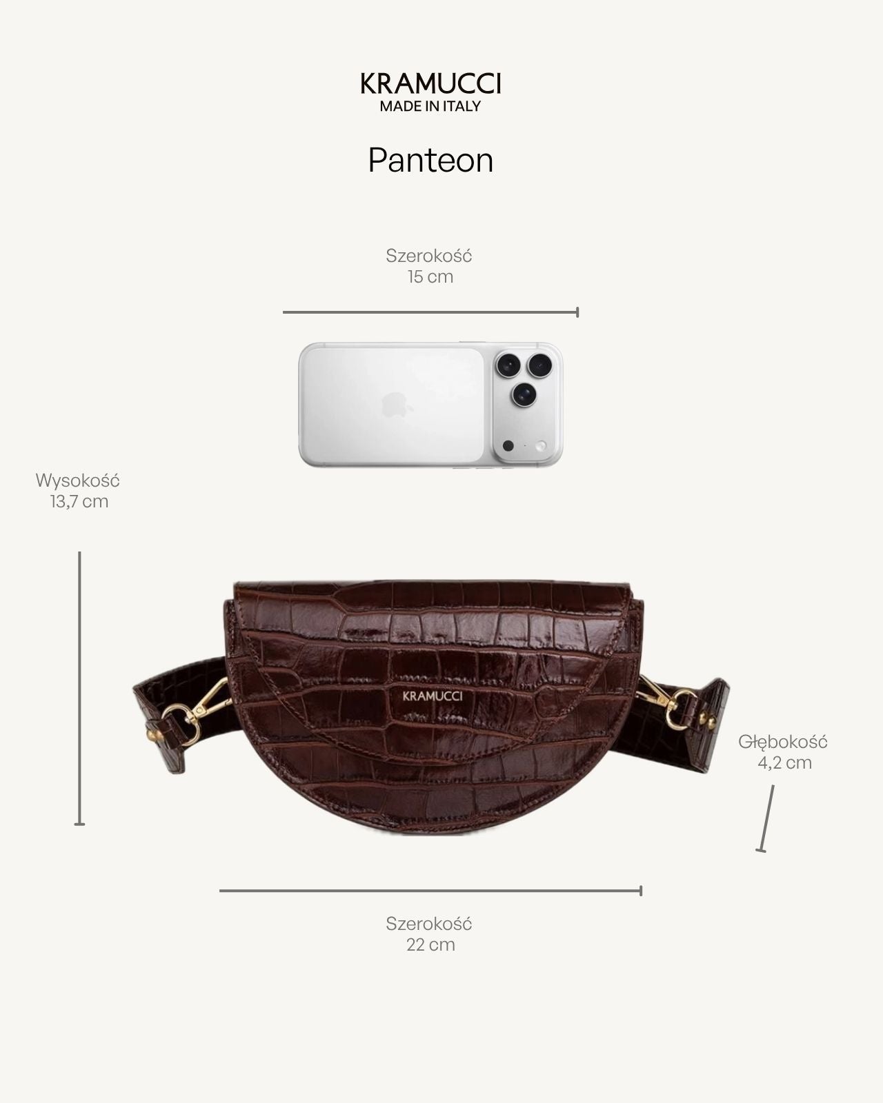 Pantheon Marrone Croco