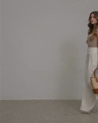 Bamboo Babe Cognac Rafia